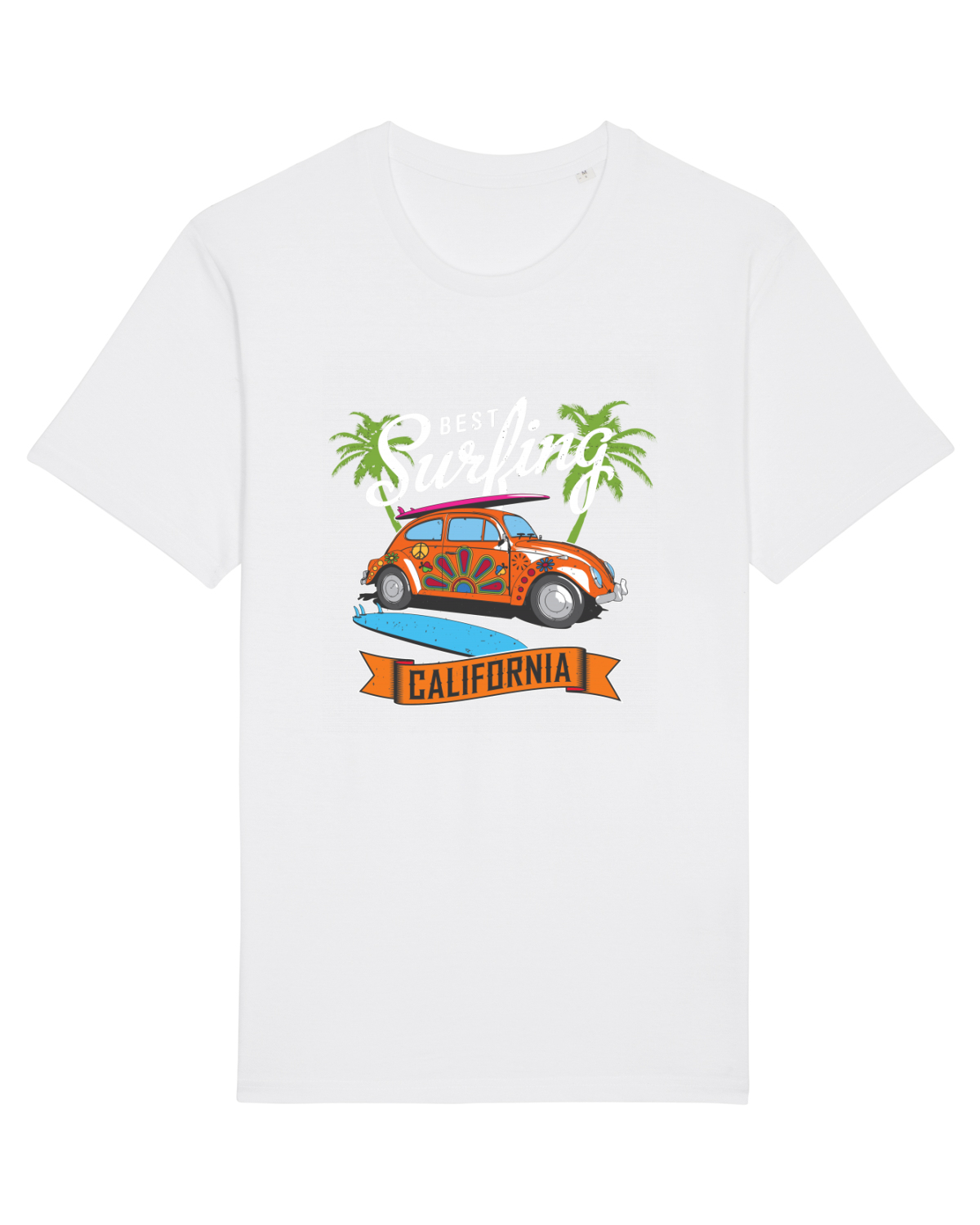 Tricou mânecă scurtă Unisex Rocker White