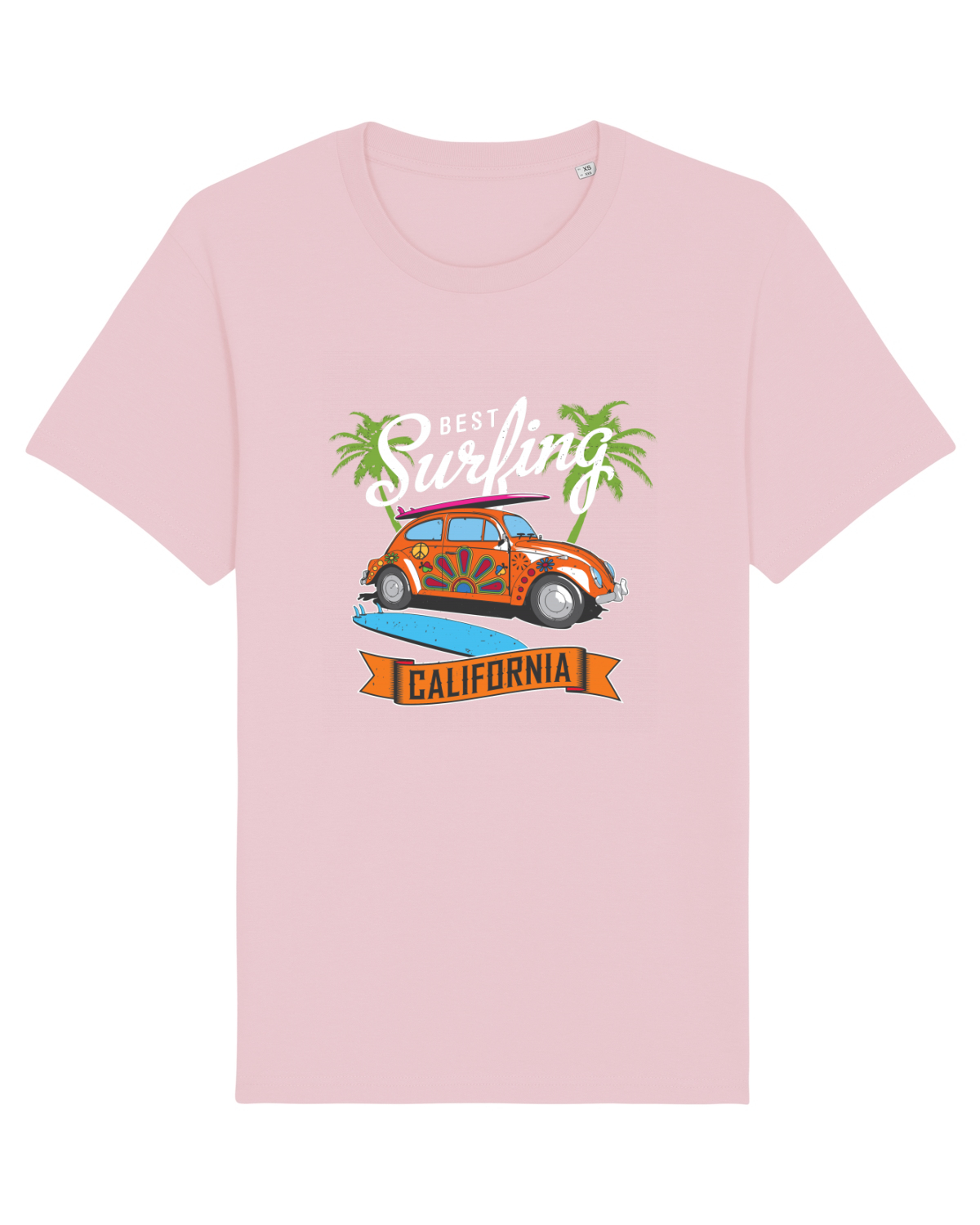 Tricou mânecă scurtă Unisex Rocker Cotton Pink