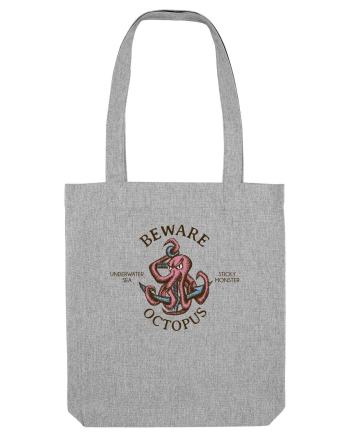 Beware Octopus Heather Grey