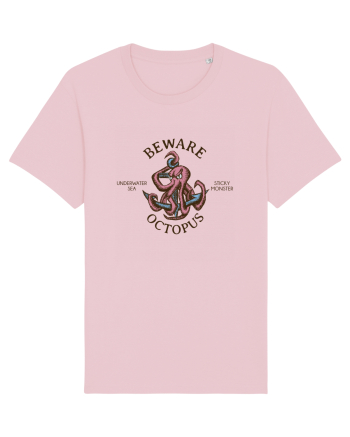 Beware Octopus Cotton Pink