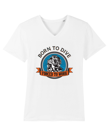 Born To Dive Forced To Work White