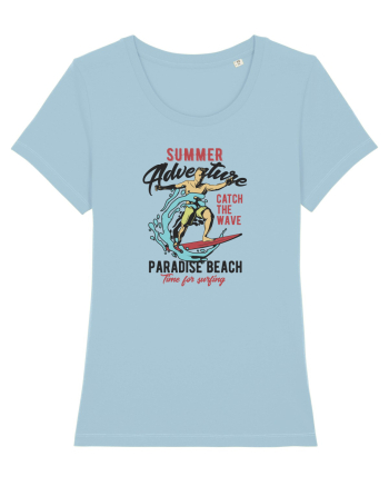 Summer Adventure Surfing Sky Blue