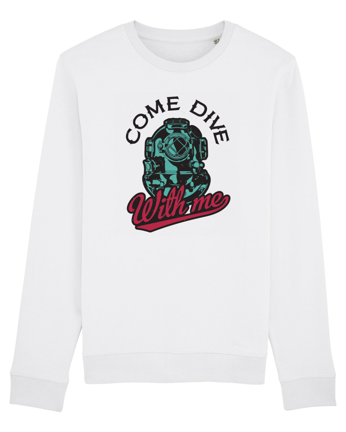 Bluză mânecă lungă Unisex Rise White