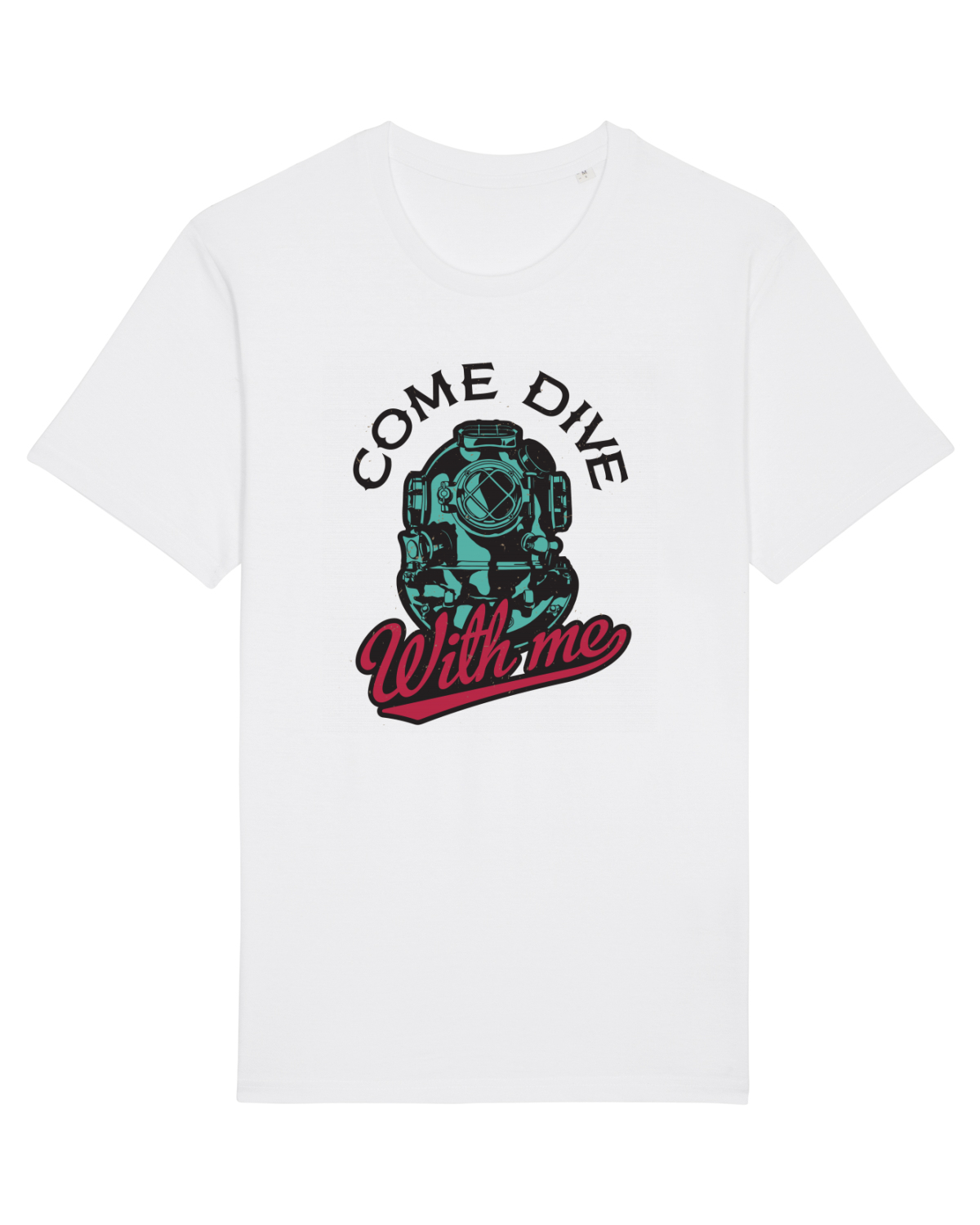 Tricou mânecă scurtă Unisex Rocker White