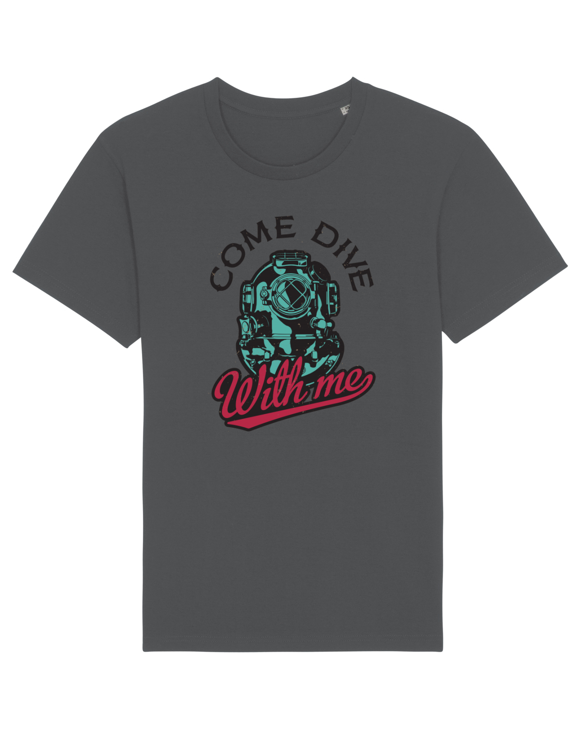 Tricou mânecă scurtă Unisex Rocker Anthracite