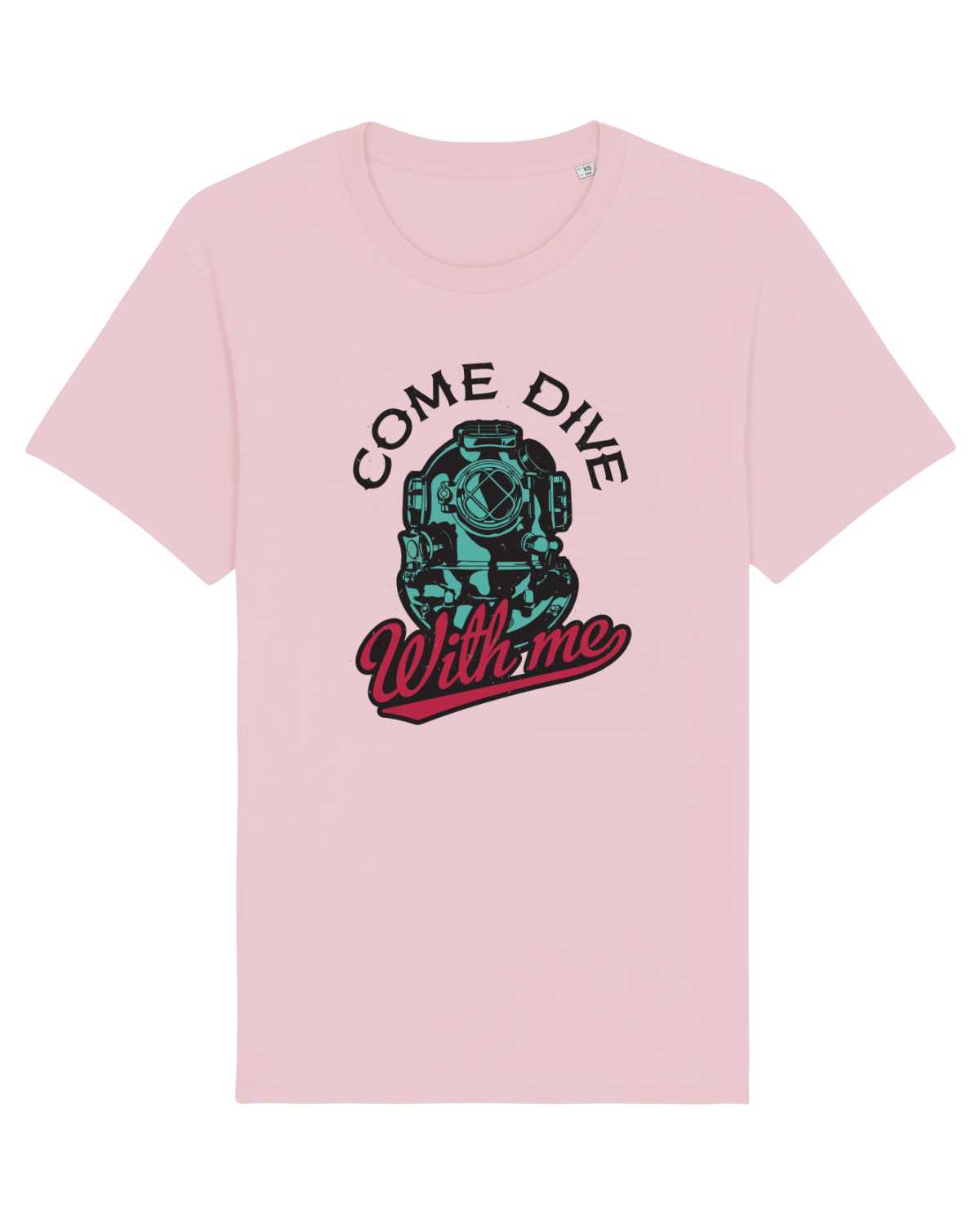 Tricou mânecă scurtă Unisex Rocker Cotton Pink