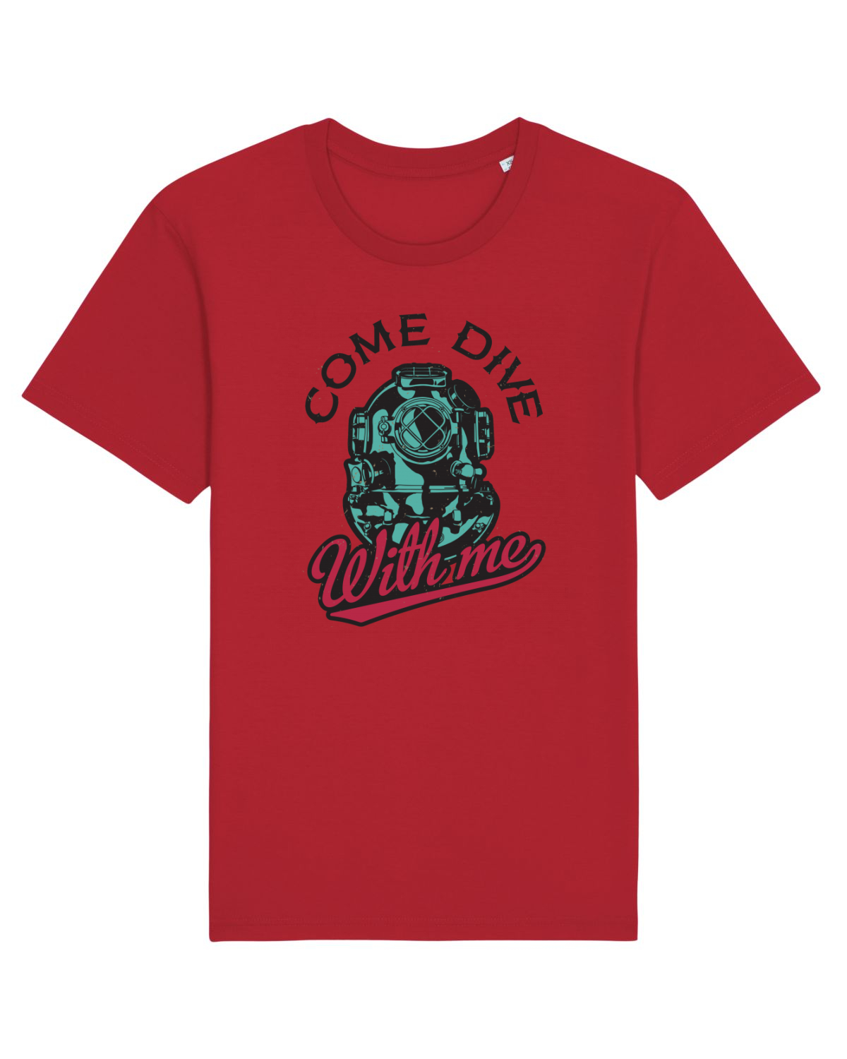 Tricou mânecă scurtă Unisex Rocker Red