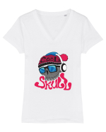 Cool Skull Tricou mânecă scurtă guler V Damă Evoker