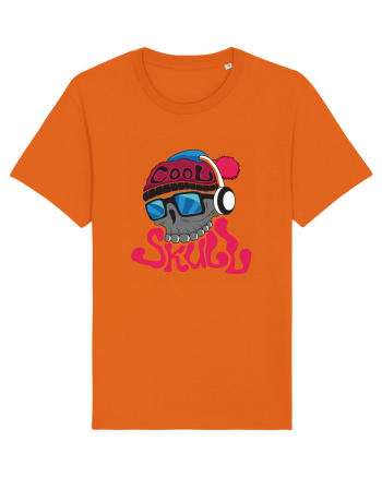 Cool Skull Bright Orange