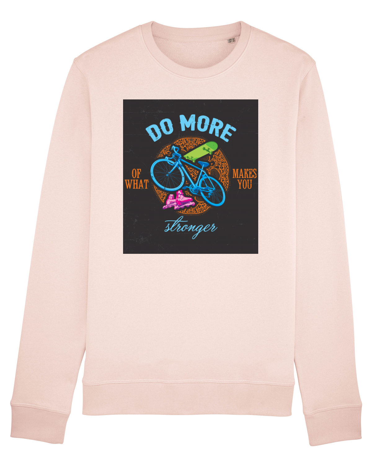 Bluză mânecă lungă Unisex Rise Candy Pink