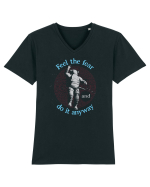 Feel The Fear And Do It Anyway Tricou mânecă scurtă guler V Bărbat Presenter