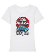Golden Beach Tricou mânecă scurtă guler larg fitted Damă Expresser