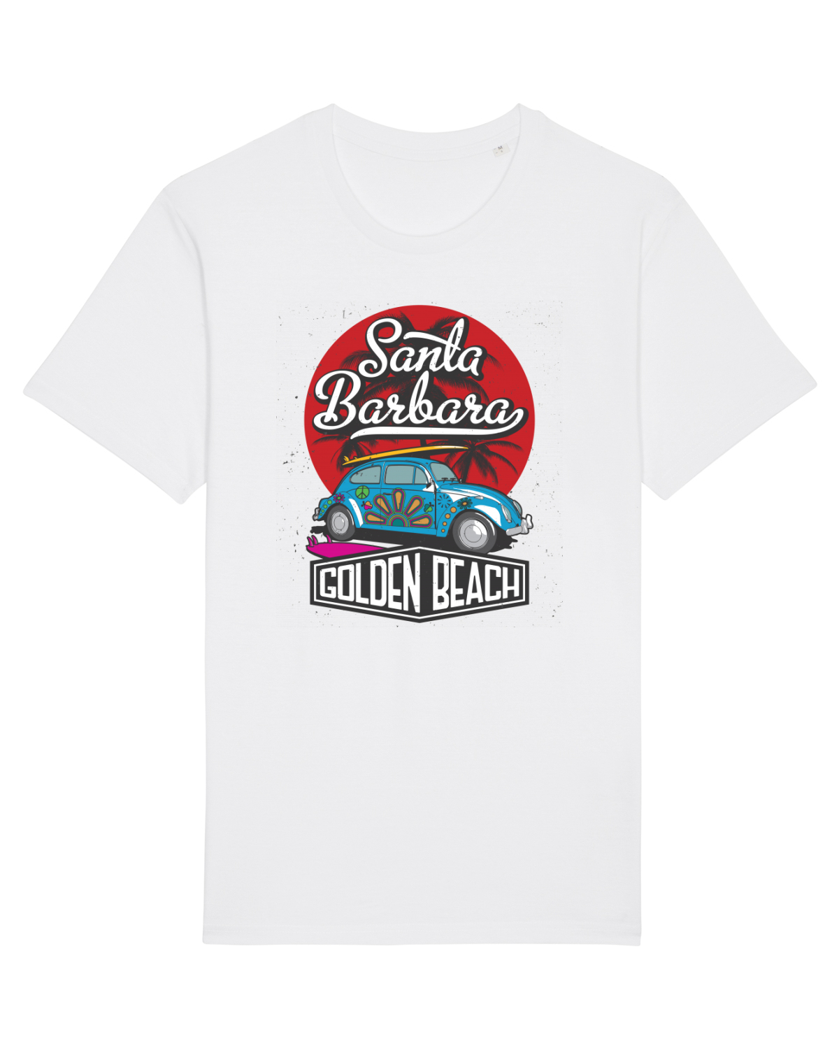 Tricou mânecă scurtă Unisex Rocker White