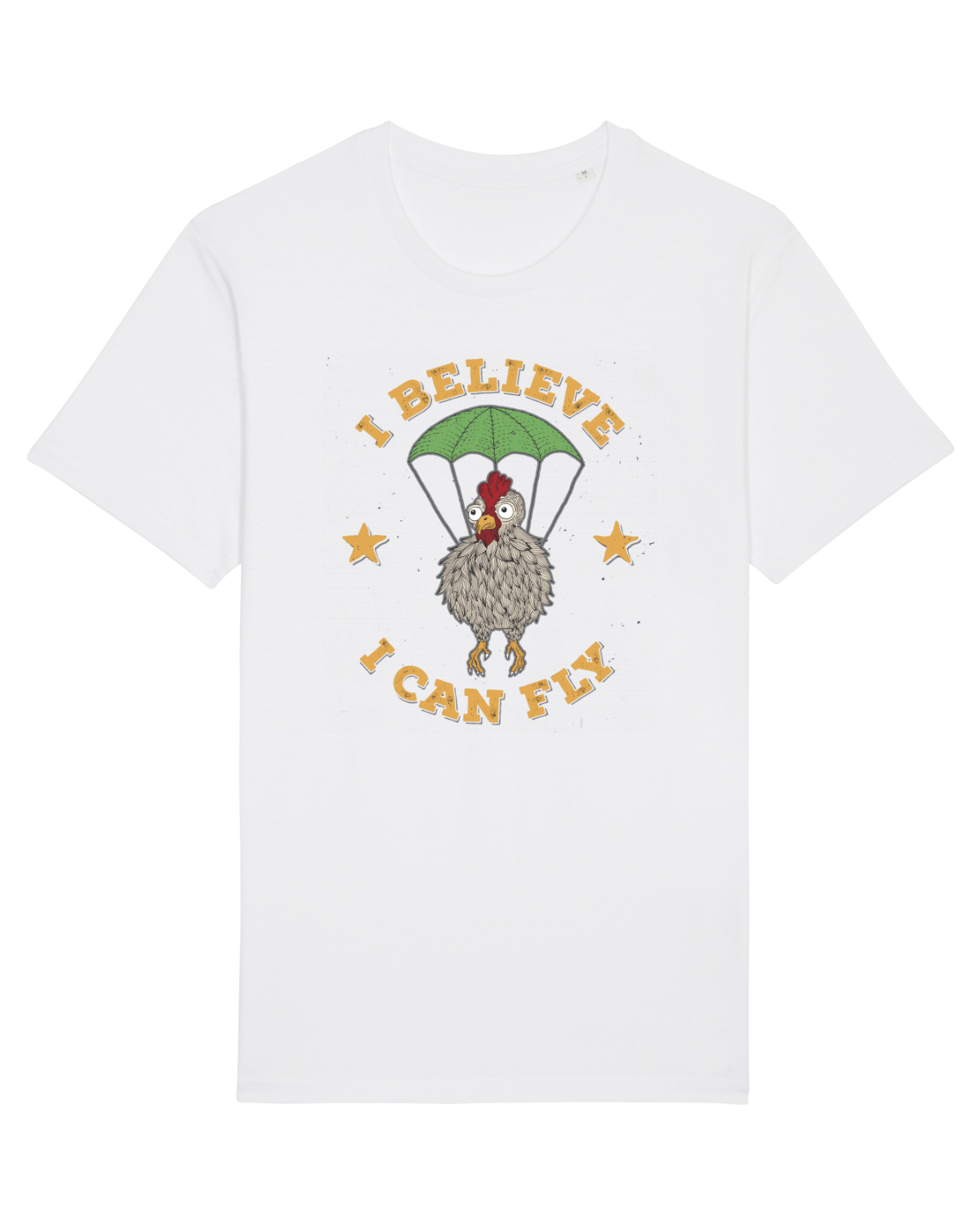 Tricou mânecă scurtă Unisex Rocker White