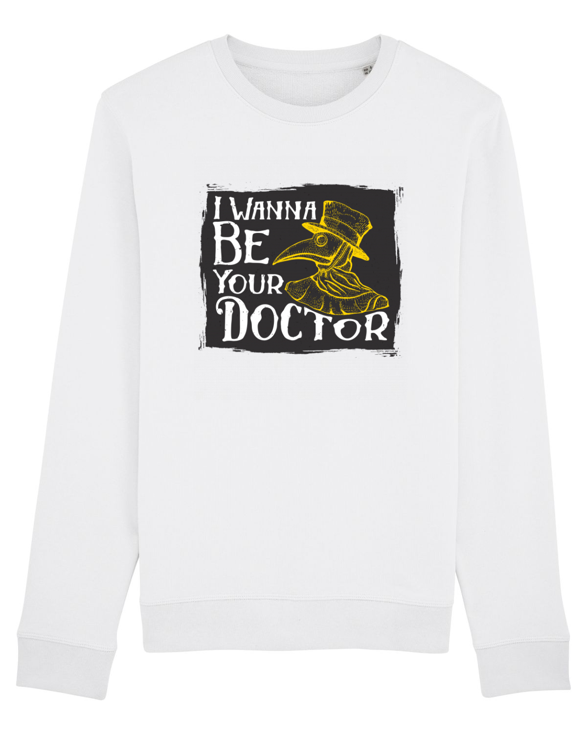 Bluză mânecă lungă Unisex Rise White