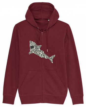 If You See A Shark Don't Panic Burgundy