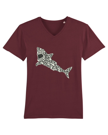 If You See A Shark Don't Panic Burgundy