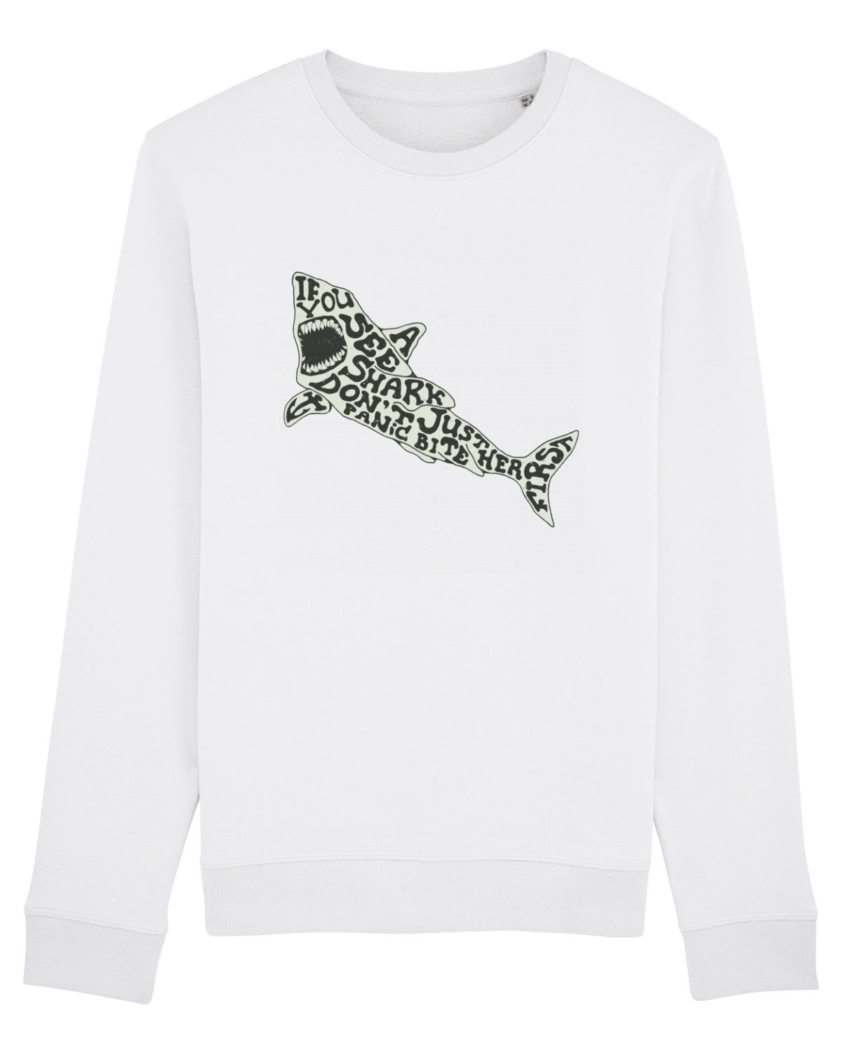 Bluză mânecă lungă Unisex Rise White