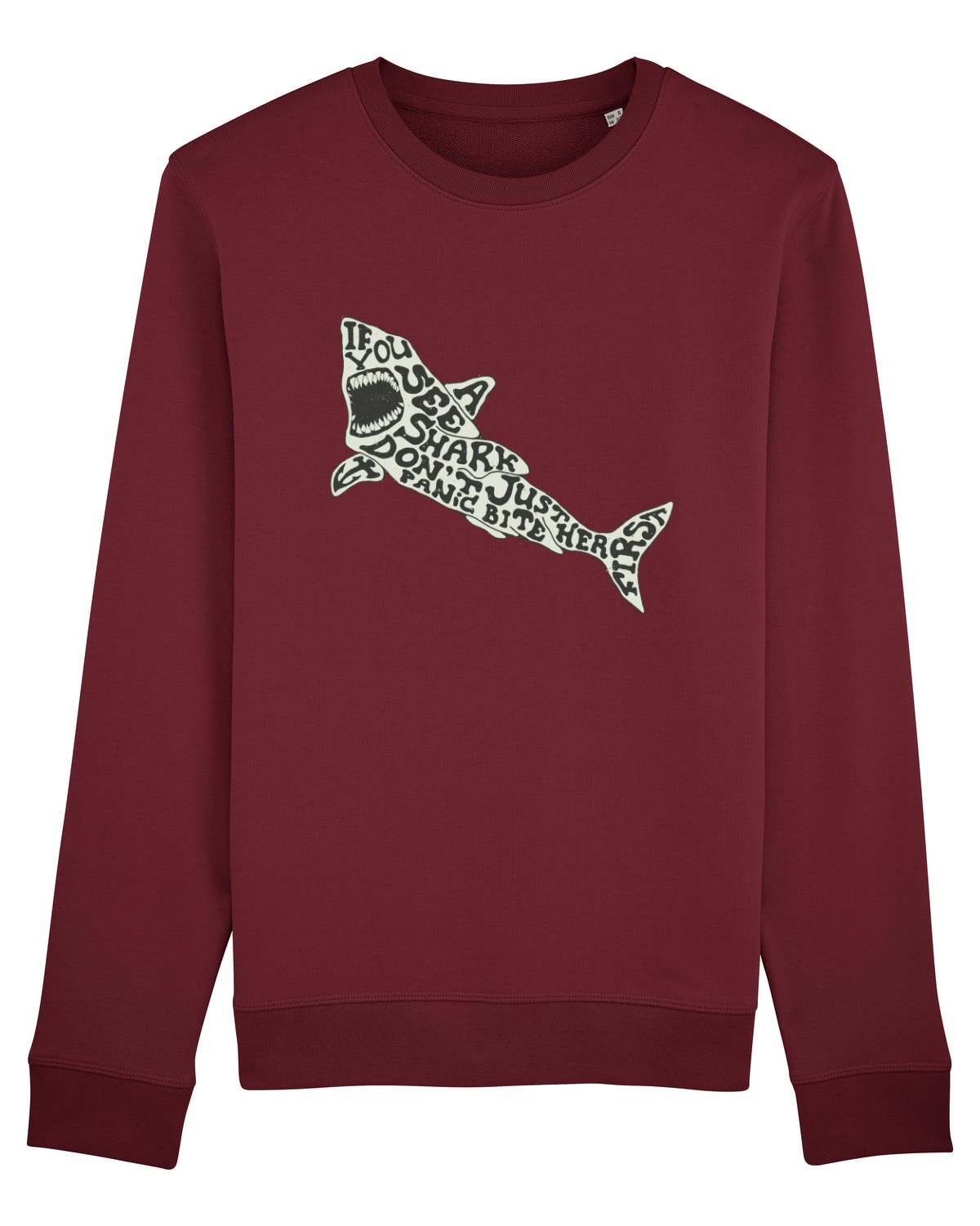 Bluză mânecă lungă Unisex Rise Burgundy