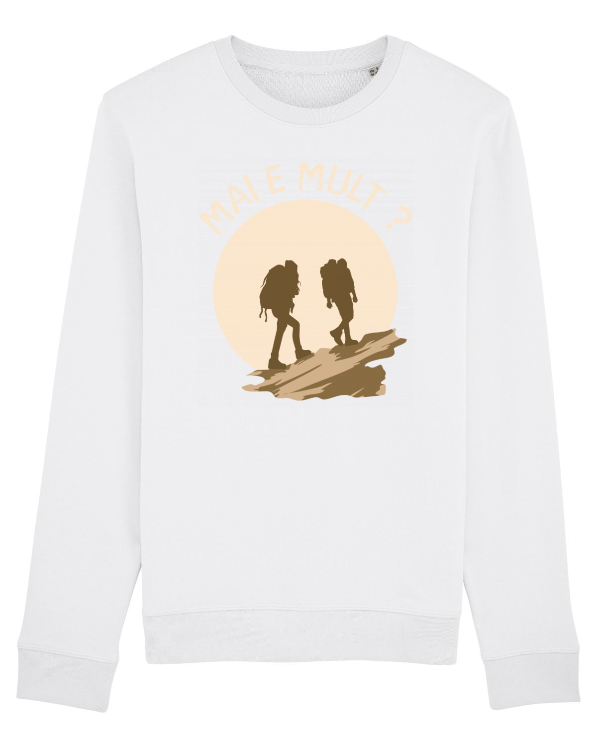 Bluză mânecă lungă Unisex Rise White