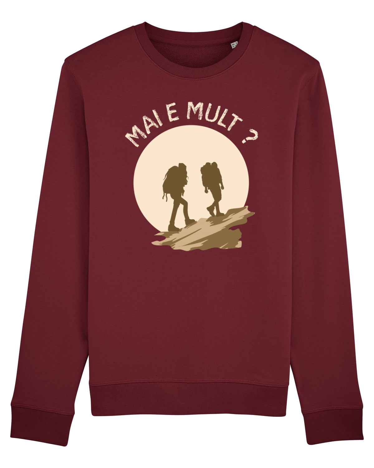 Bluză mânecă lungă Unisex Rise Burgundy