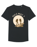 Pentru cupluri - Mai e mult? Tricou mânecă scurtă guler larg Bărbat Skater