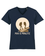 Pentru cupluri - Mai 5 minute Tricou mânecă scurtă guler V Bărbat Presenter