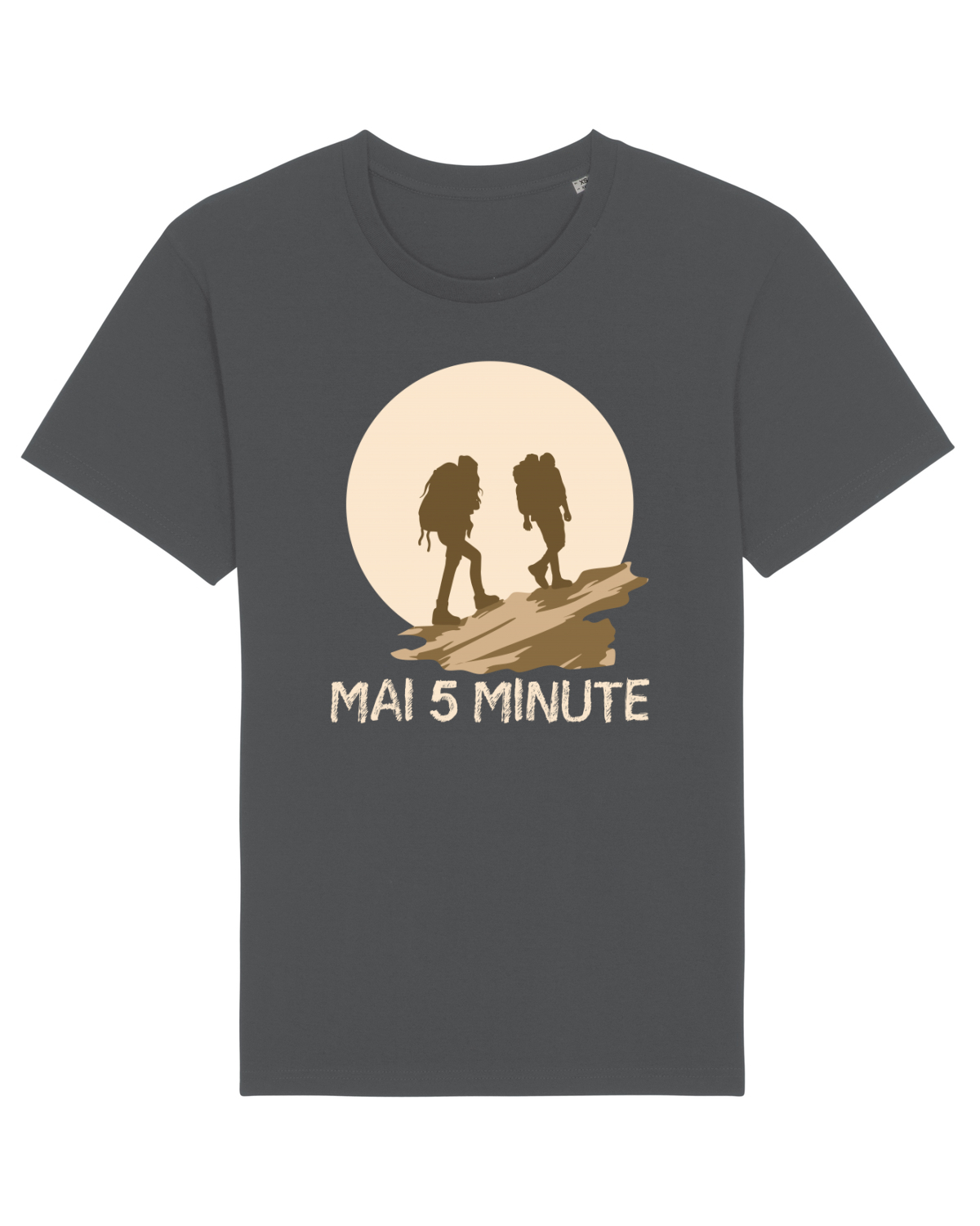 Tricou mânecă scurtă Unisex Rocker Anthracite