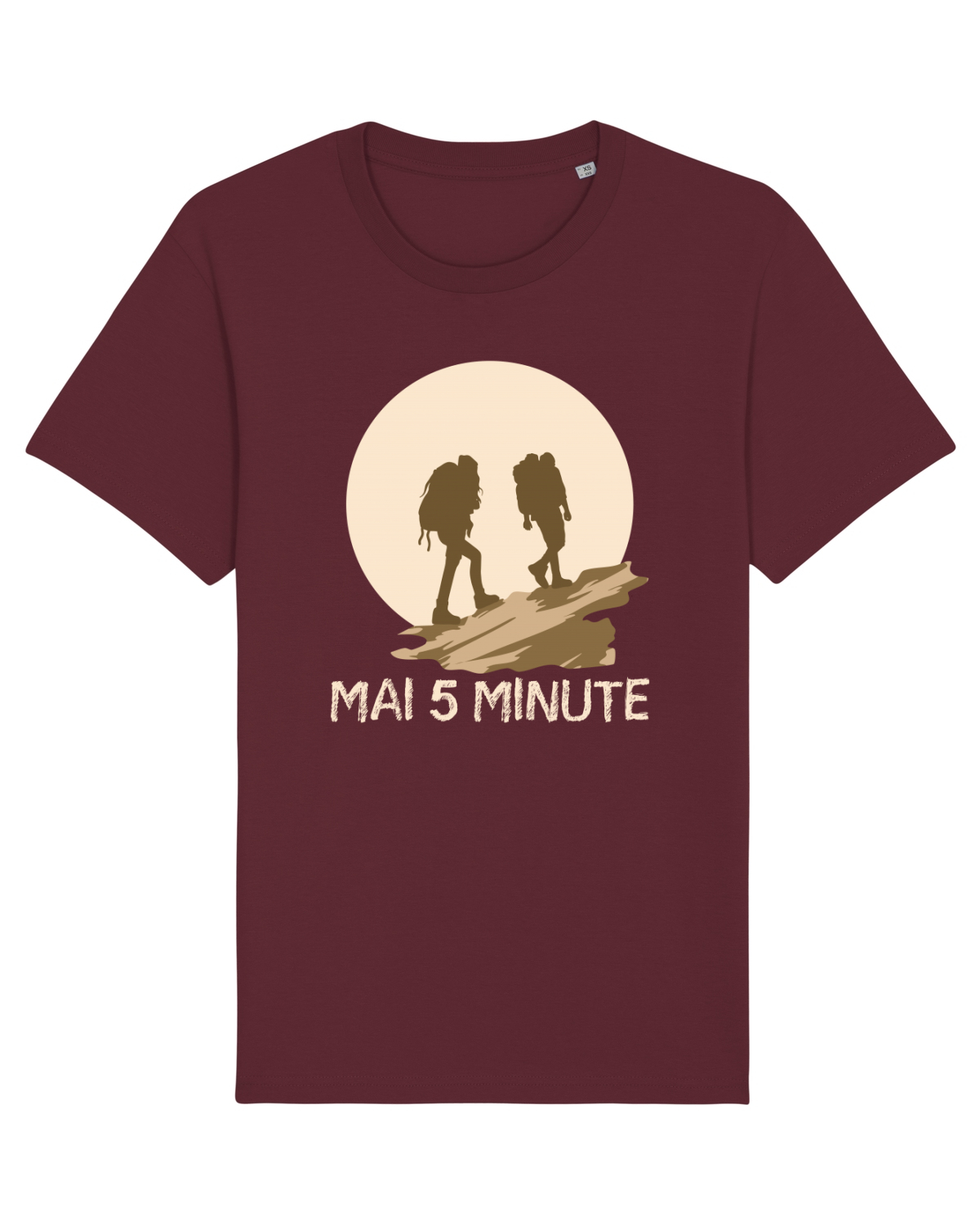Tricou mânecă scurtă Unisex Rocker Burgundy