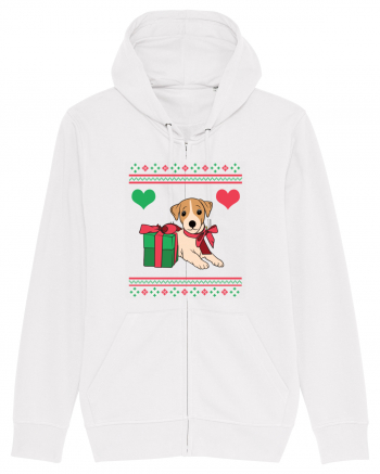 În stil ugly sweater - Cadou cu catel dragut White