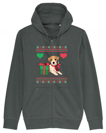 În stil ugly sweater - Cadou cu catel dragut Anthracite