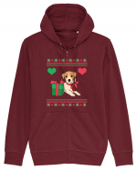 În stil ugly sweater - Cadou cu catel dragut Hanorac cu fermoar Unisex Connector