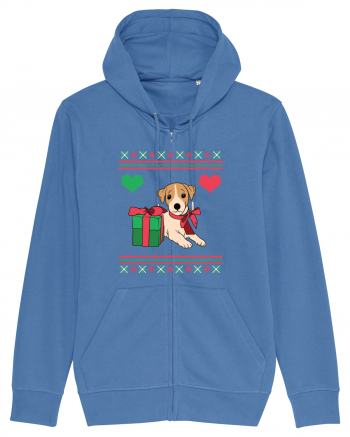 În stil ugly sweater - Cadou cu catel dragut Bright Blue