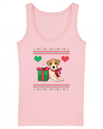 În stil ugly sweater - Cadou cu catel dragut Cotton Pink