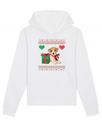 În stil ugly sweater - Cadou cu catel dragut White