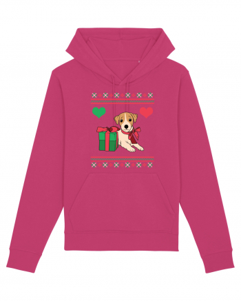 În stil ugly sweater - Cadou cu catel dragut Raspberry