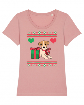 În stil ugly sweater - Cadou cu catel dragut Canyon Pink