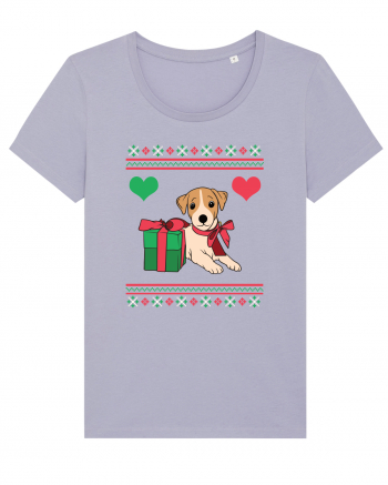 În stil ugly sweater - Cadou cu catel dragut Lavender