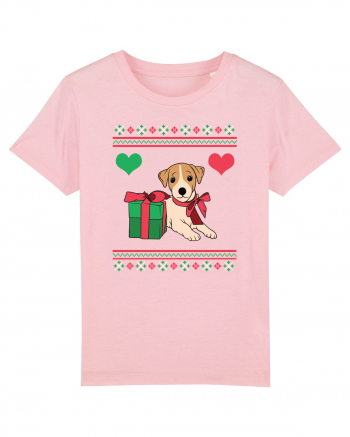 În stil ugly sweater - Cadou cu catel dragut Cotton Pink