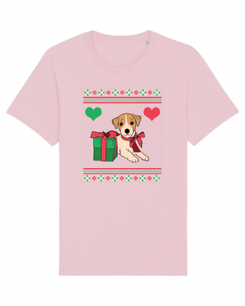 În stil ugly sweater - Cadou cu catel dragut Cotton Pink