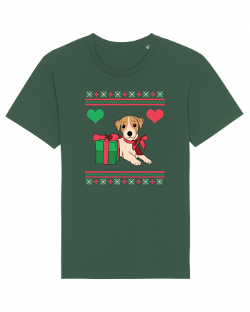 În stil ugly sweater - Cadou cu catel dragut Bottle Green