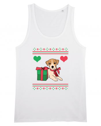 În stil ugly sweater - Cadou cu catel dragut White