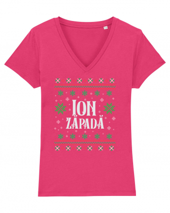 În stil ugly sweater - Ion Zăpadă Raspberry