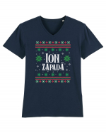 În stil ugly sweater - Ion Zăpadă Tricou mânecă scurtă guler V Bărbat Presenter