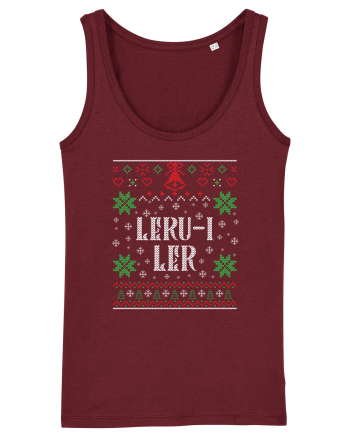 În stil ugly sweater - Leru-i ler Burgundy