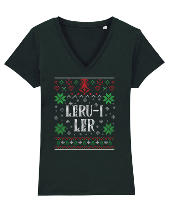 În stil ugly sweater - Leru-i ler Black