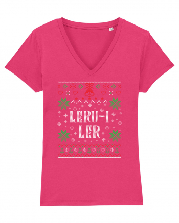 În stil ugly sweater - Leru-i ler Raspberry