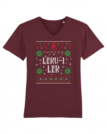 În stil ugly sweater - Leru-i ler Burgundy