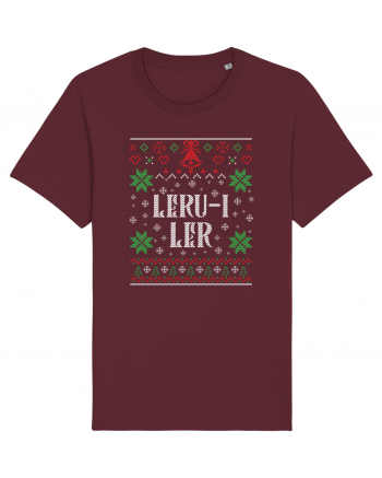 În stil ugly sweater - Leru-i ler Burgundy