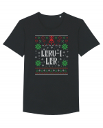 În stil ugly sweater - Leru-i ler Tricou mânecă scurtă guler larg Bărbat Skater